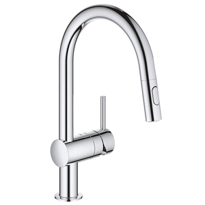 Grohe Minta Kitchen Tap - Pull Out Kitchen Mixer - Chrome