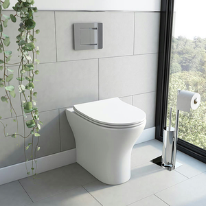 Orchard Derwent Round Rimless Compact Back to Wall Toilet with Soft Close Slim Seat