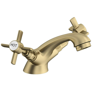 Orchard Dulwich Brushed Brass Cloakroom Basin Mixer Tap