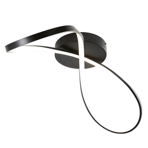 Ellis &amp; Co Matt Black Infinity LED Bathroom Ceiling Light