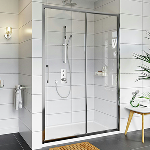 Mode Adler 1200 x 1950mm Rectangular Framed 8mm Sliding Shower Door Only - Chrome