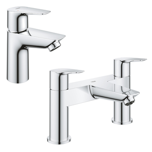 Grohe Start Edge Basin Mixer and Bath Filler Tap Package