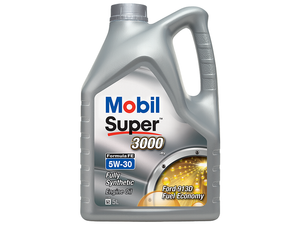 Mobil Super 3000 5W30 X1 Formula FE Fully Synthetic Engine Oil 5L - Petrol & Diesel (157299)