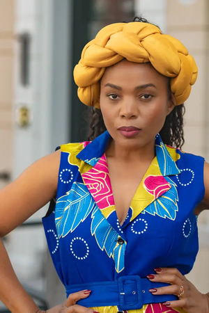 Yellow Braided Turban