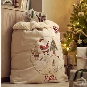 Mamas & Papas Christmas Characters Santa Sack - Calico