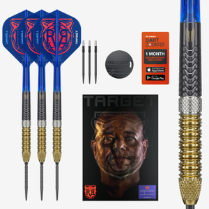 Target Darts Raymond van Barneveld G6 95% Tungsten 25g Swiss Point Steel Tip Darts Set