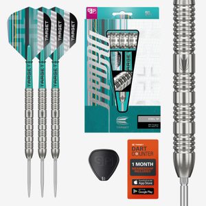 Target Darts Hydro 02 90% Tungsten 25g Swiss Point Steel Tip Darts Set