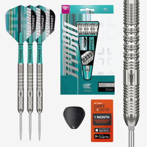 Target Darts Hydro 01 90% Tungsten 22g Swiss Point Steel Tip Darts Set