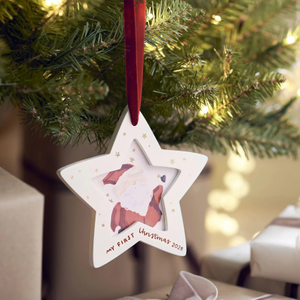 Mamas & Papas Christmas Hanging Picture Frame - Star