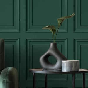 Fine Decor Distinctive Square Panel Emerald Wallpaper - FD43469