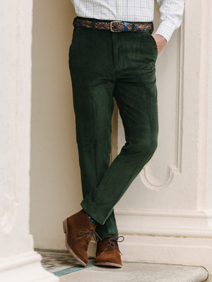 Peter Christian - Pine Tapered Corduroy Trousers