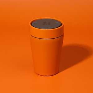 Circular&amp;Co. Travel Mug - Made From Recycled Stainless Steel | 8oz - Sunrise Orange