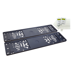Number Plate Holders, For Plates With Badges and Borders - Set of 2