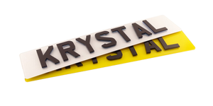 4D Krystal Show Number Plate - Blue