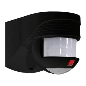 BEG Luxomat 91022 LC-Click-N 200 Black Wall Mounting Adjustable 200° PIR Detector With Anti-Creep Technology IP44 230V L: 103mm x W: 78mm x H: 80mm