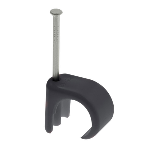 Unicrimp QRC11 Black Round Cable Clip For 10-14mm Round Cable (Pack Size 100)