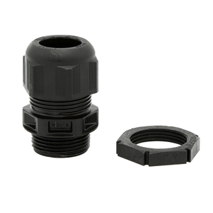 Wiska 99705 Sprint GLP25+ Black Nylon Dome Top Compression Cable Gland With Locknut IP68 25mm 9mm-17mm (Pack Size 10)