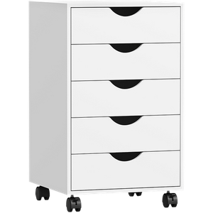 HOMCOM Filing cabinet 5 Drawers 400 x 400 x 670 mm