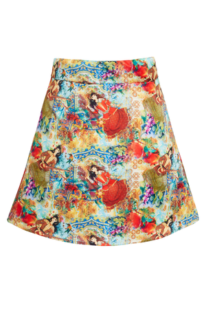 Persian Printed Mini Skirt (M)