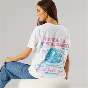 L'amore Couture Womens New Mexico Oversized T-Shirt White