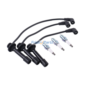 Spark Plug and Wire Kit MIU12783 MIA11722 for Yanmar Engine 3TNV70 John Deere UTV XUV 825i 835M