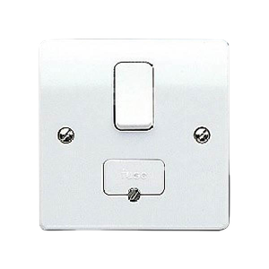 MK Electric K1040WHI Logic Plus White Moulded Double Pole Switched Connection Unit 13A