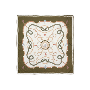 The Melford Silk Scarf in Green
