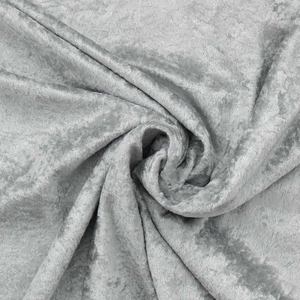 Tissus panne de velours - Gris argent