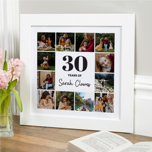 Photo Picture With Age Gift For Milestone Birthday