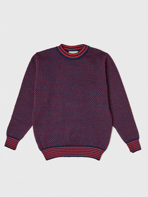 Peter Christian - Red Norwegian Style Jumper 100% Pure Wool