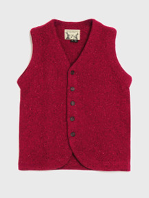 Peter Christian - Red Knitted Waistcoat