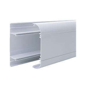 Marshall Tufflex CEP1MWH Sterling Curve Profile 1 White 3m Trunking Assembly, Complete With A Length Of Base, Main Compartment Cover And 2 Curve Covers