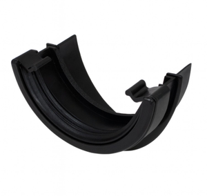 Aquaflow Black Deepflow Gutter to Round Gutter Adaptor
