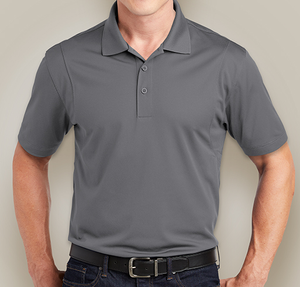 Sport-Tek Sport-Wick Micro Pique Performance Polo - Printed - Grey Concrete