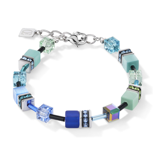 Iconic GEOCUBE Bracelet Blue & Aqua