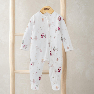 Mamas & Papas Christmas Eve Zip Up All In One
