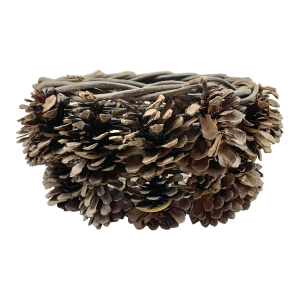 Vintage Pine Cone Basket