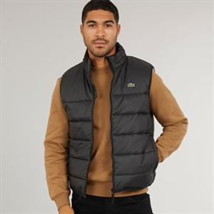 Lacoste Mens Puffer Gilet Black/Black