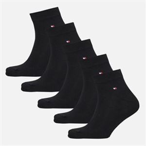 Tommy Hilfiger Mens Five Pack Socks Black