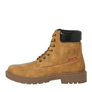 JACK & JONES Mens Thames PU Boots Honey