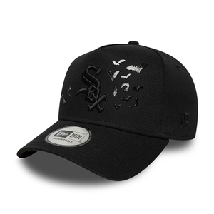 Chicago White Sox MLB Bats Black 9FORTY E-Frame Adjustable Cap