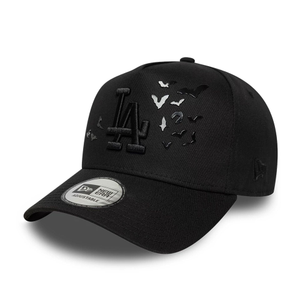 LA Dodgers MLB Bats Black 9FORTY E-Frame Adjustable Cap