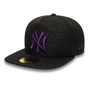 New York Yankees MLB Bats Black 59FIFTY A-Frame Fitted Cap