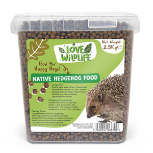 Love Wildlife Native Hedgehog Food 2.5kg Bucket