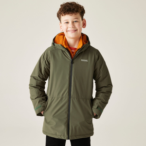 Regatta Kids Farbank II Insulated Waterproof Jacket - 11 - 12 Yrs / Olive Night