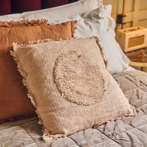 Halima Textured Cushion, Sand