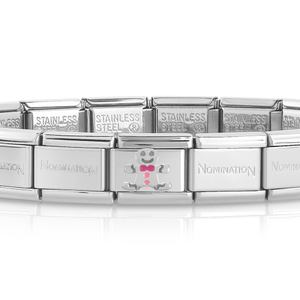 Classic Silver Gingerbread Man Charm Bracelet