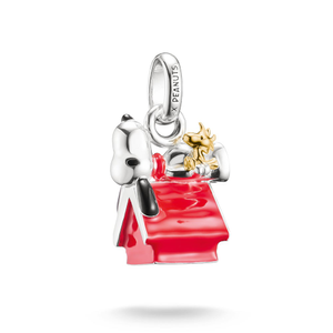 Connect Silver Peanuts Snoopy Doghouse Charm Pendant