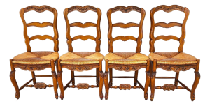 Pierre Deux French Country Dining Chairs Set of 4