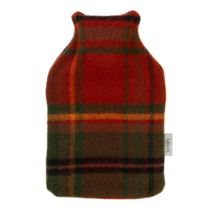 Autumn Woodland Walk Lambswool Hot Water Bottle Orange